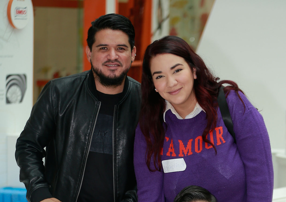 Carolina Aguilar y Ian Soto
