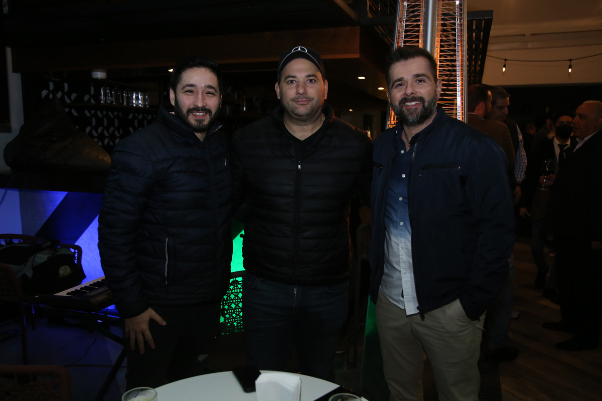Felipe Garza, Juan Tamez y Lando Berain