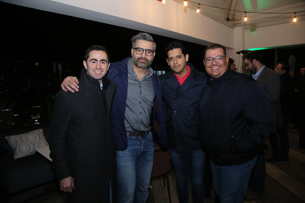 Gerardo Abdo, David Martínez, Jorge Fernández y Salvador Moreno