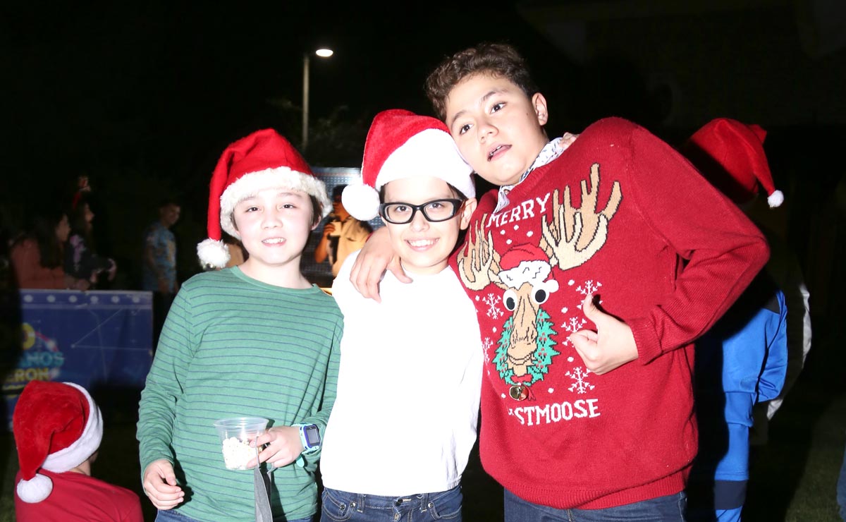 Alexander, Mateo y Franco