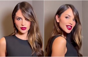 Eiza González y cómo lucir cinturita con un mini vestido cut-out (Foto: Instagram)