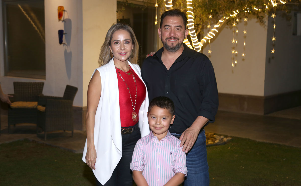 Fernanda, Carlos y Santiago