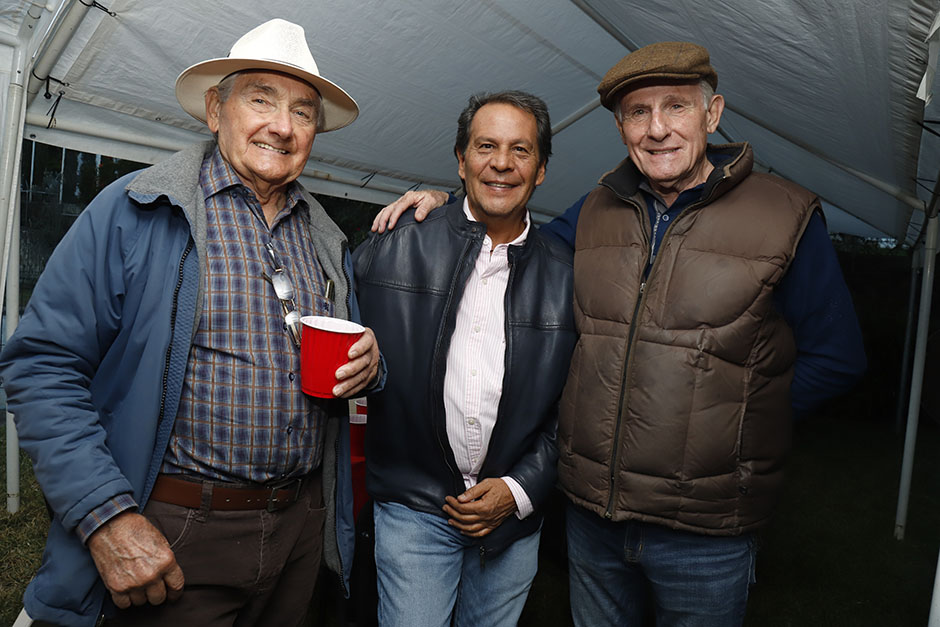 Alfredo Gerini, Jorge Farías y Silvio Gerini