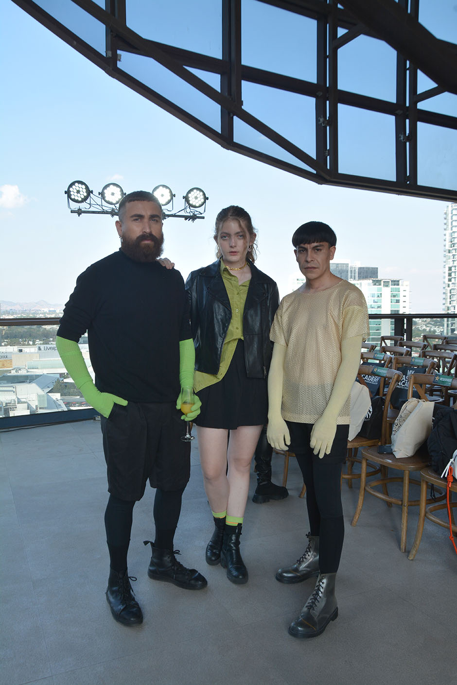 Claudio Paredes, Natasha Ramírez y Juan Fuentes