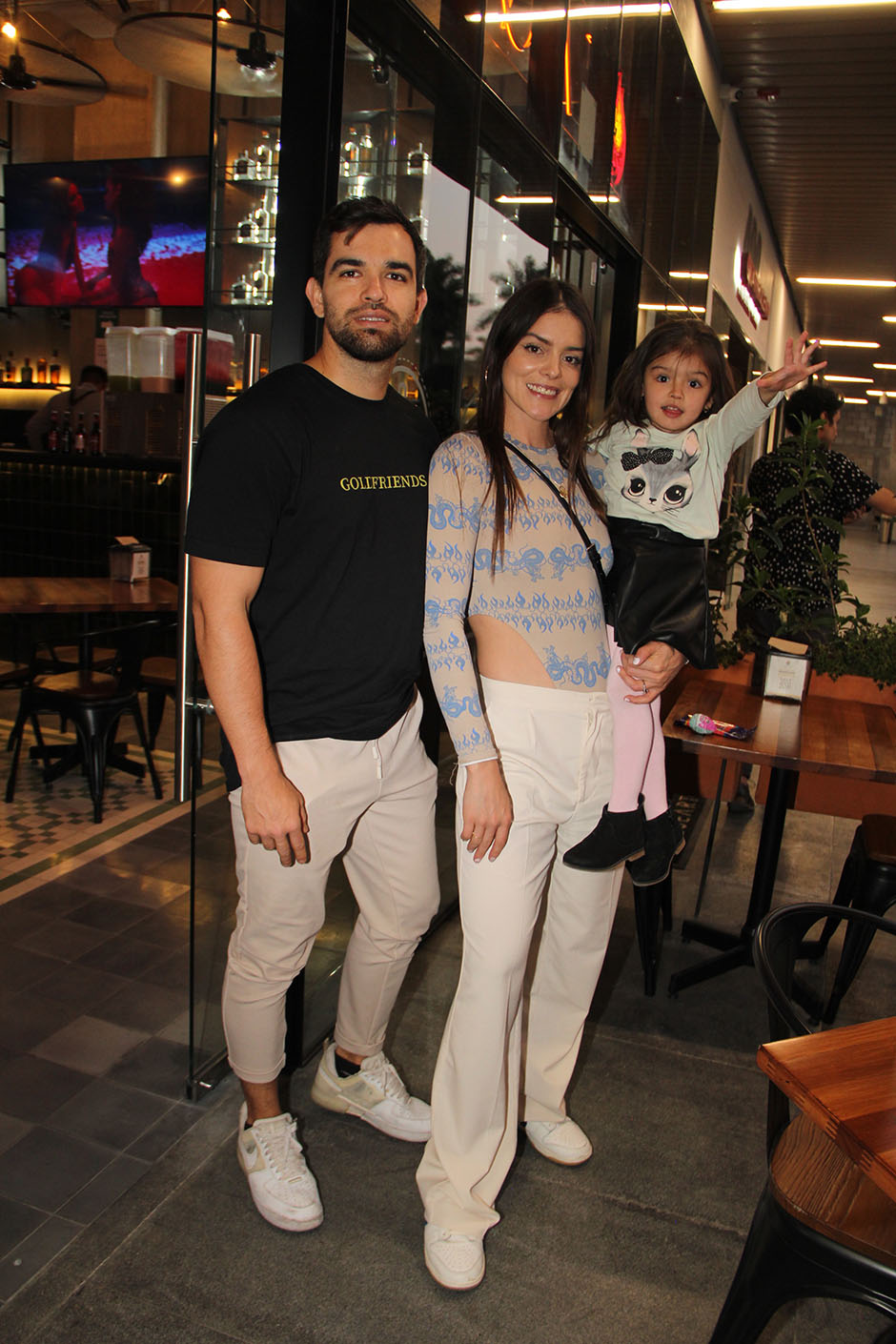 Gabriel Zamorano, Nataly Gutiérrez y Ámbar Zamorano