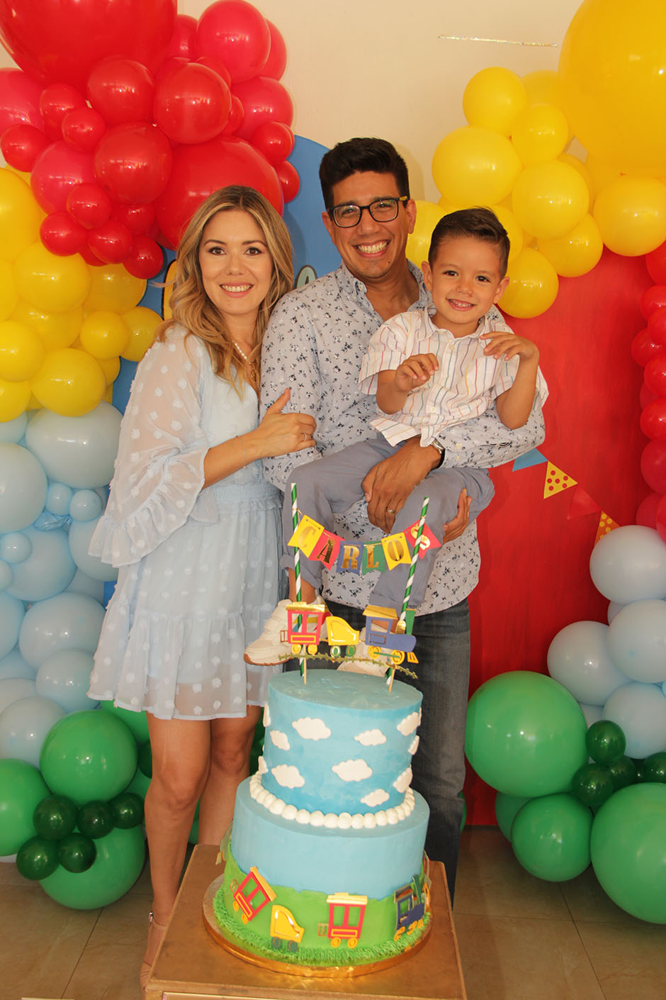 Marcela Núñez Alcalá, Carlos Melis y Carlos Andrés Melis