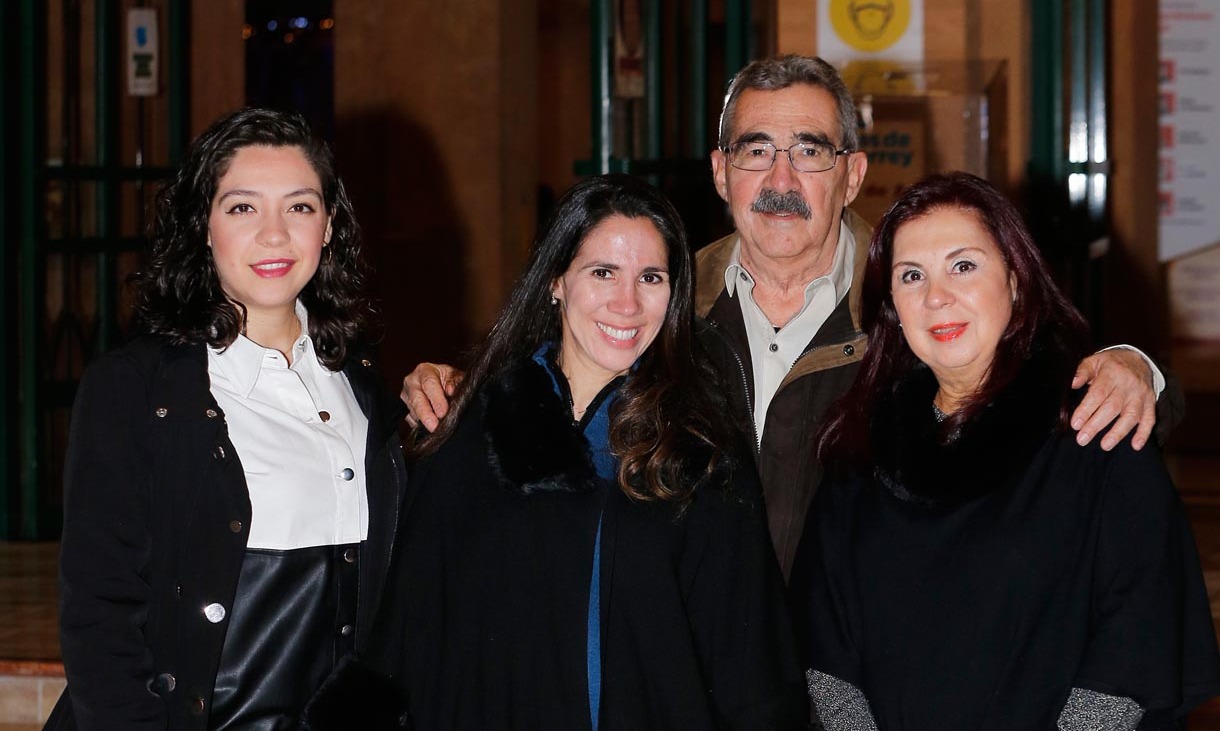 Fernanda Cantú, Denisse Cantú, René Cantú y Graciela Elizondo