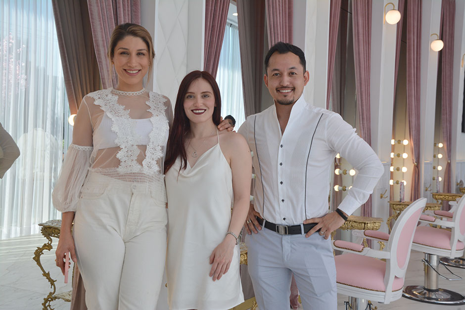 Xiomara Marcos, Bry Gómez y Alexandro Cerrillo