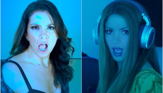 Eugenio Derbez y Alessandra Rosaldo parodian la canción de Shakira (Foto: Instagram/Youtube)