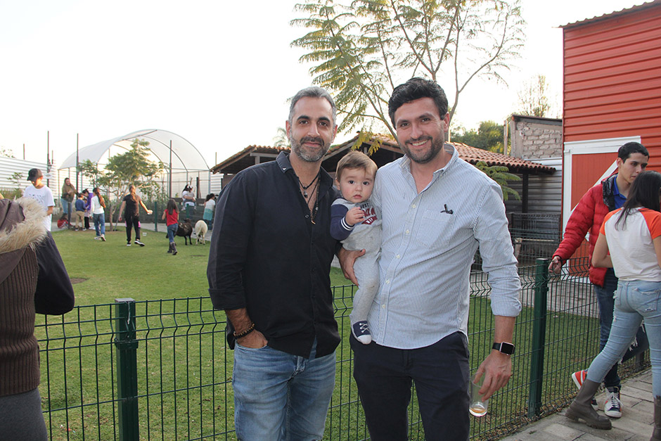 Nicolás Calvete, Andrés Franco y Álvaro Franco