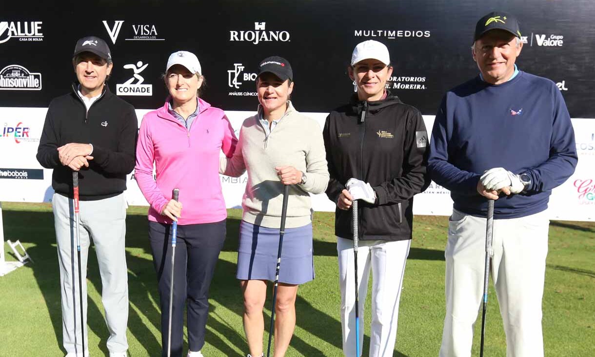 Arturo Gutiérrez, Heidi Ubberoth, Lorena Ochoa, Ana Guevara y John Murphy