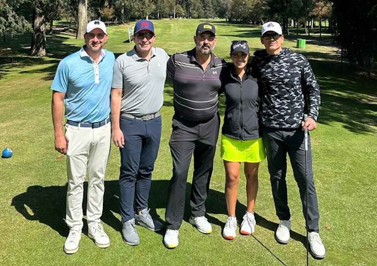 Golfistas durante el torneo