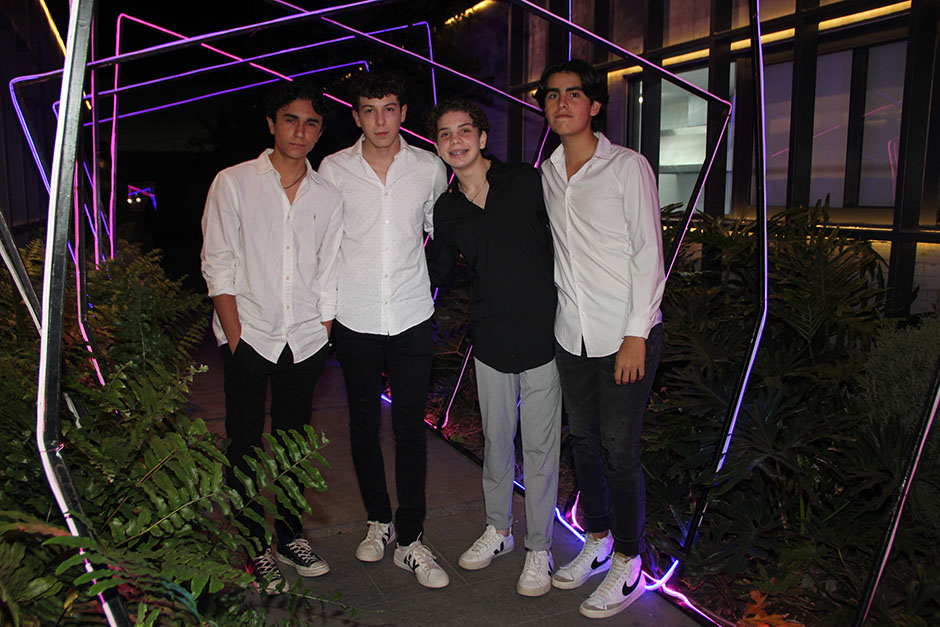 Nacho Orozco, Paolo Passini, Gael Guzmán y André Alarcón.