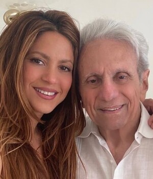 Shakira y sus padres Foto: Instagram