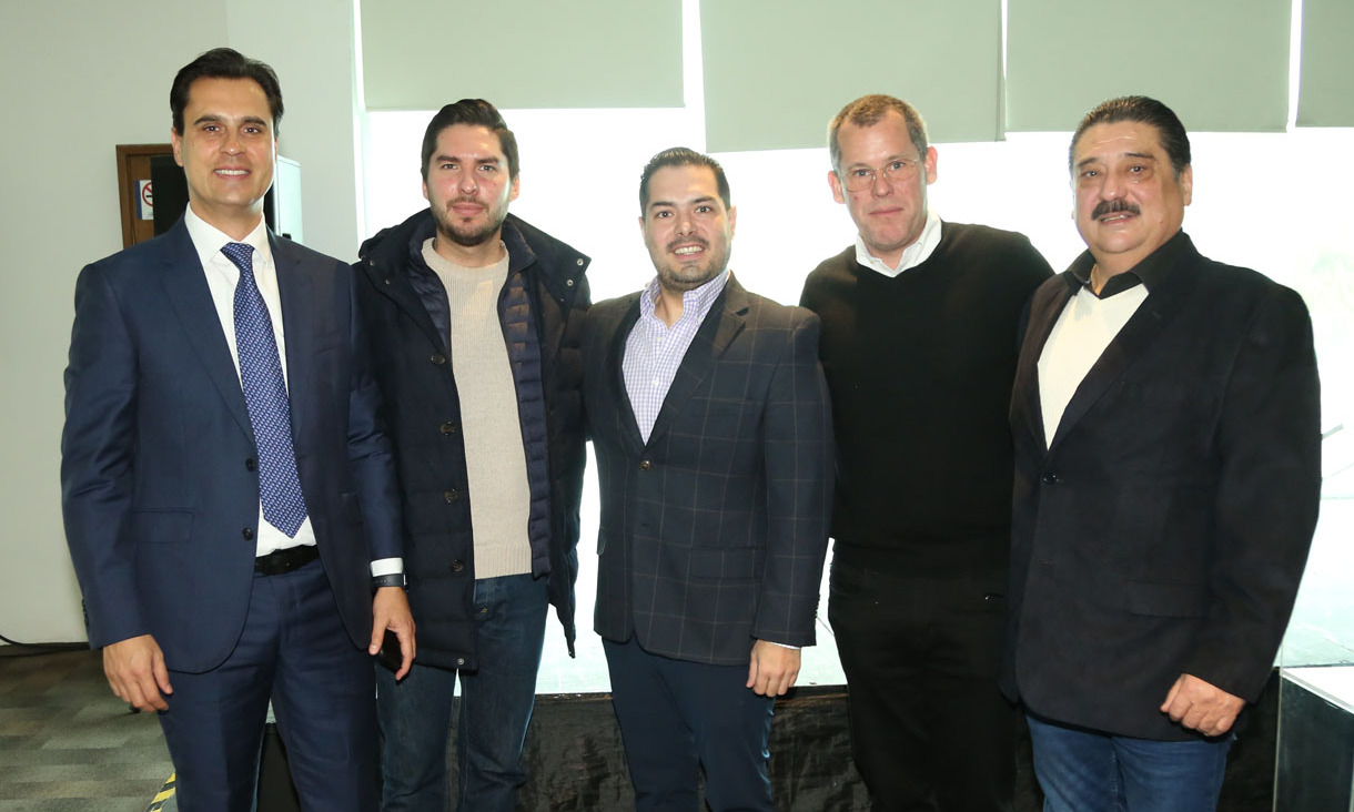 Jesús Horacio González, David Espinoza, Eugenio Bueno, Pepe Mercado y Ernesto Chapa