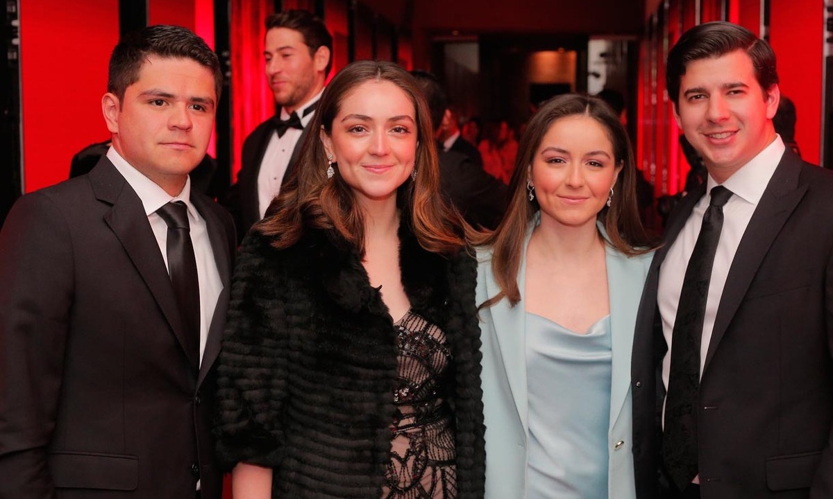 Jorge Santos, Karla Santos, Samira Santos y Jorge Llaguno