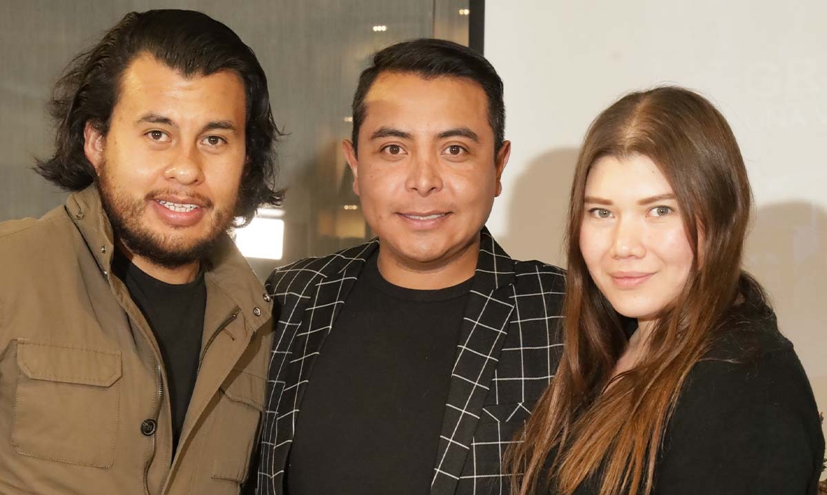 Andrés Sánchez, Ángel Arbeu y Greta Caldeón