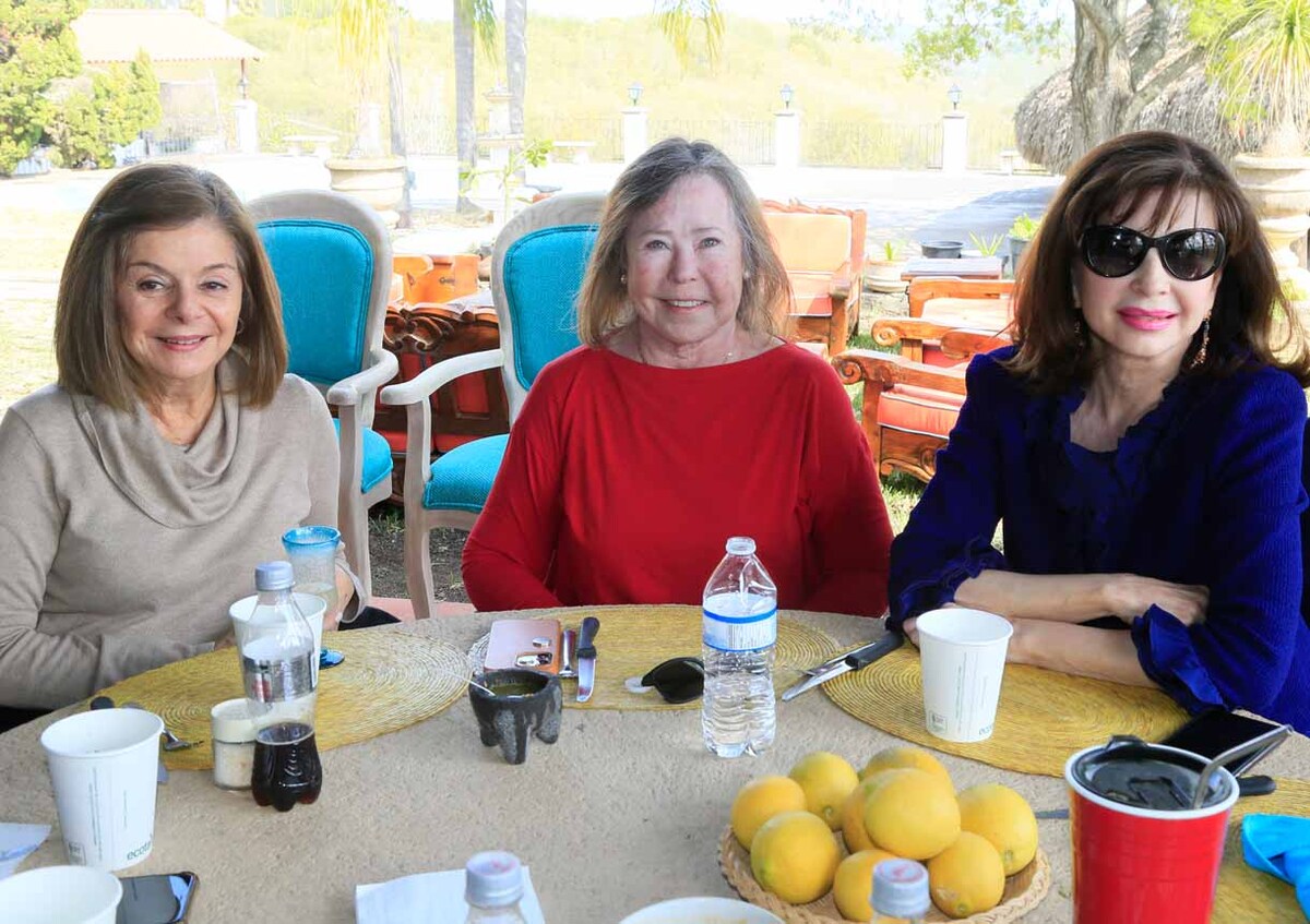 Alicia Navarro de Martínez, Claudia Gutiérrez y María Esthela Elizondo de Santos