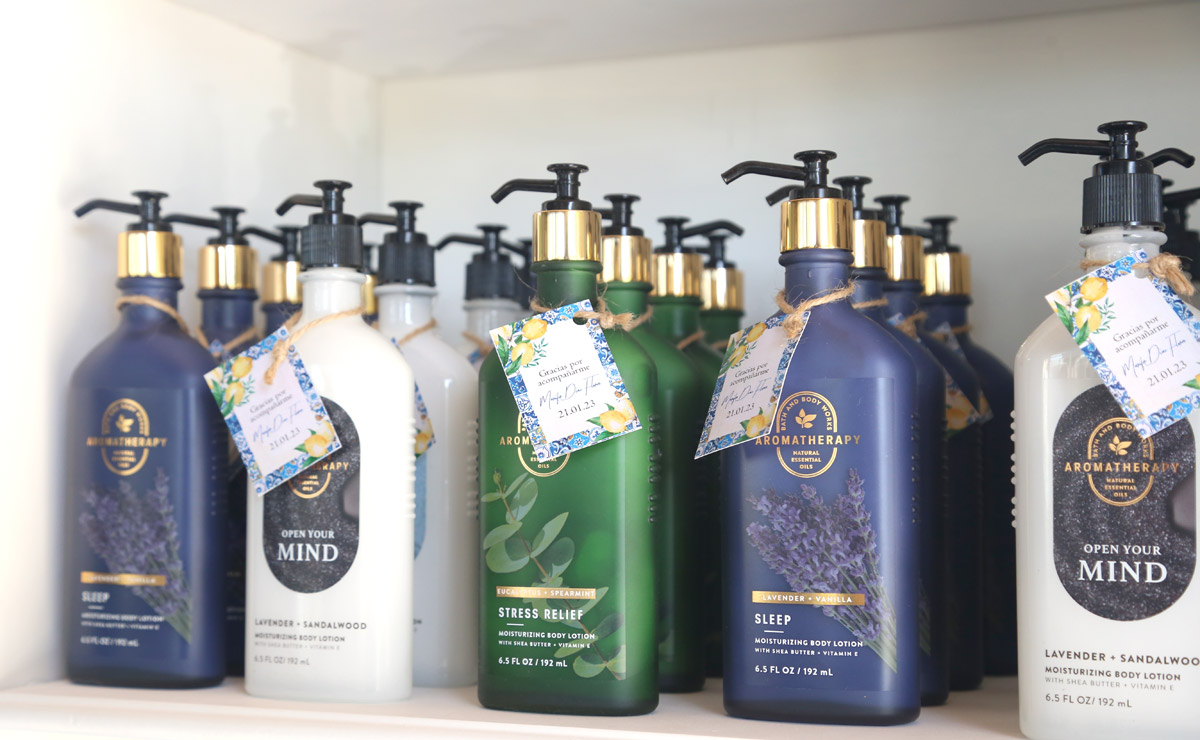 Se obsequiaron body lotions