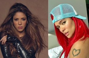Shakira toma venganza contra Piqué junto a Karol G en vestido nude (Instagram)