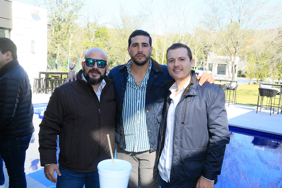 Aldo De la Vega, Diego Terrazas y Marcelo del Bosque