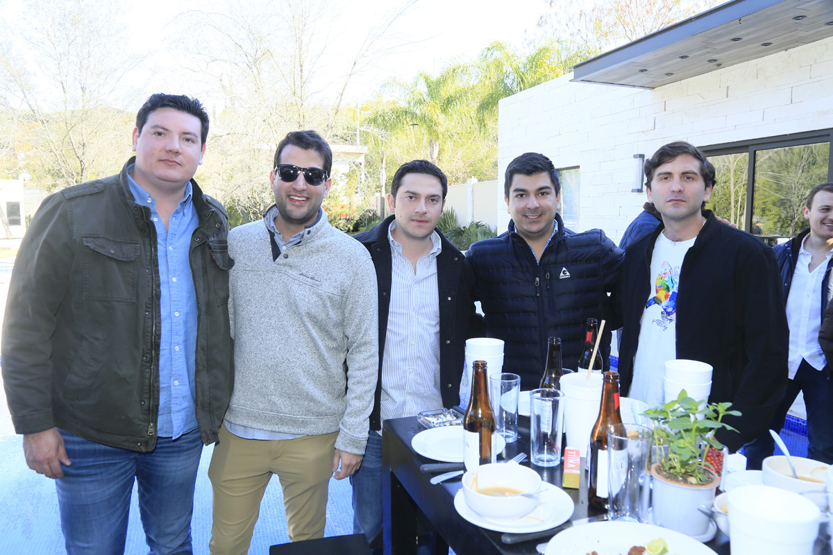 Francisco Cavada, Óscar Guerra, Gabriel Sañudo, Andrés Martínez y Mauricio Treviño