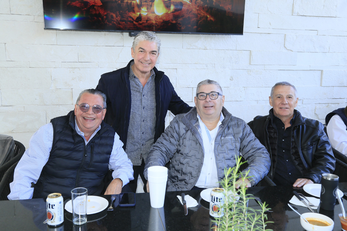 Francisco Serna, Rubén Villarreal, Gerardo García y Ricardo Garza