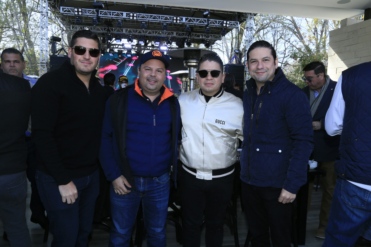Marcelo García, Cheno Ortiz, Antonio Montemayor y Francisco Serna