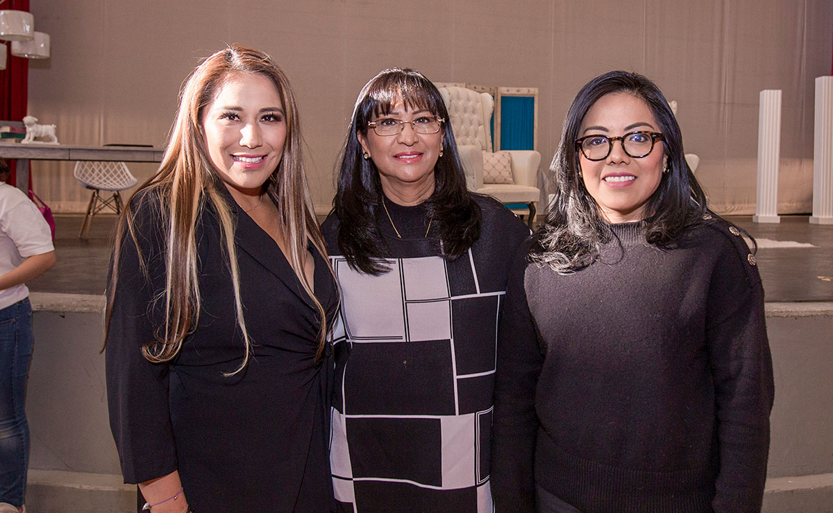 Liz Sandoval, Patricia Mendoza y Carolina Charbel