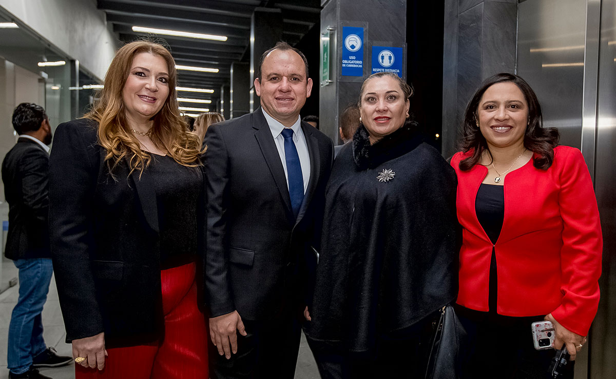 Marina Senra, Carlos Cruz, Pamilra Jaimes y Rosa Fonseca