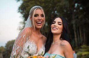 Los 3 vestidos de novia de Lele Pons en su boda con Guaynaa (Foto: Instagram)