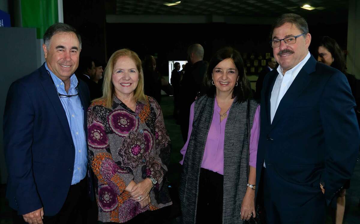 Rómulo Garza, Silvia Treviño de Garza,  Alicia Canales de Elizondo y José Elizondo