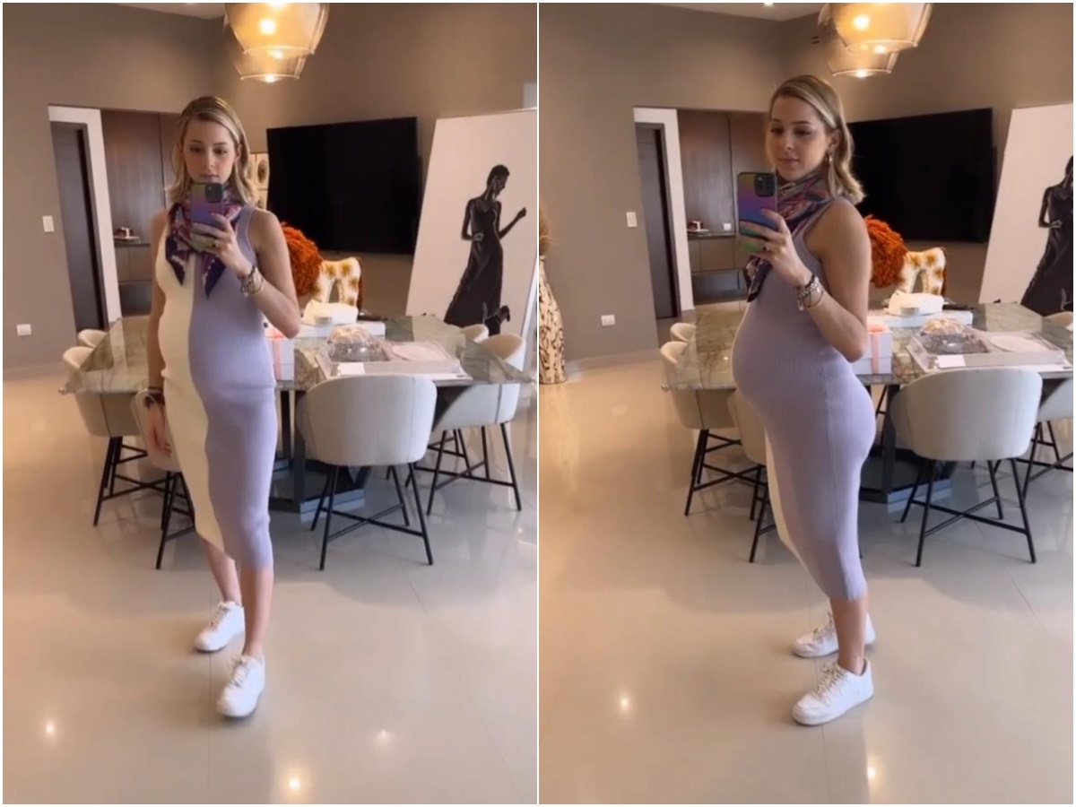 Mariana Rodríguez y el vestido bodycon que triunfó el 8 de marzo (Foto: Instagram)