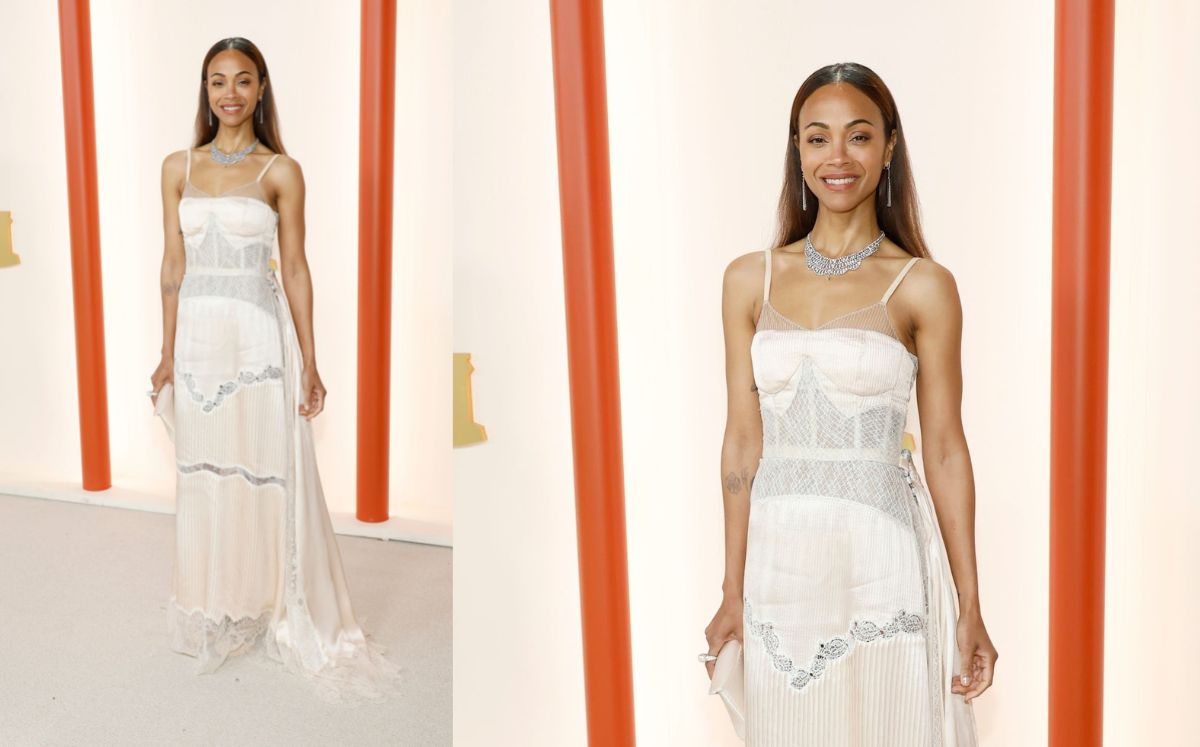 Zoe Zaldana en los Premios Oscar 2023