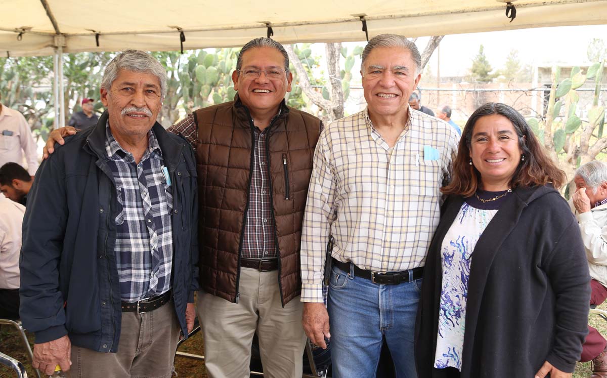 Fernando, Gustavo, Alberto y Aidé