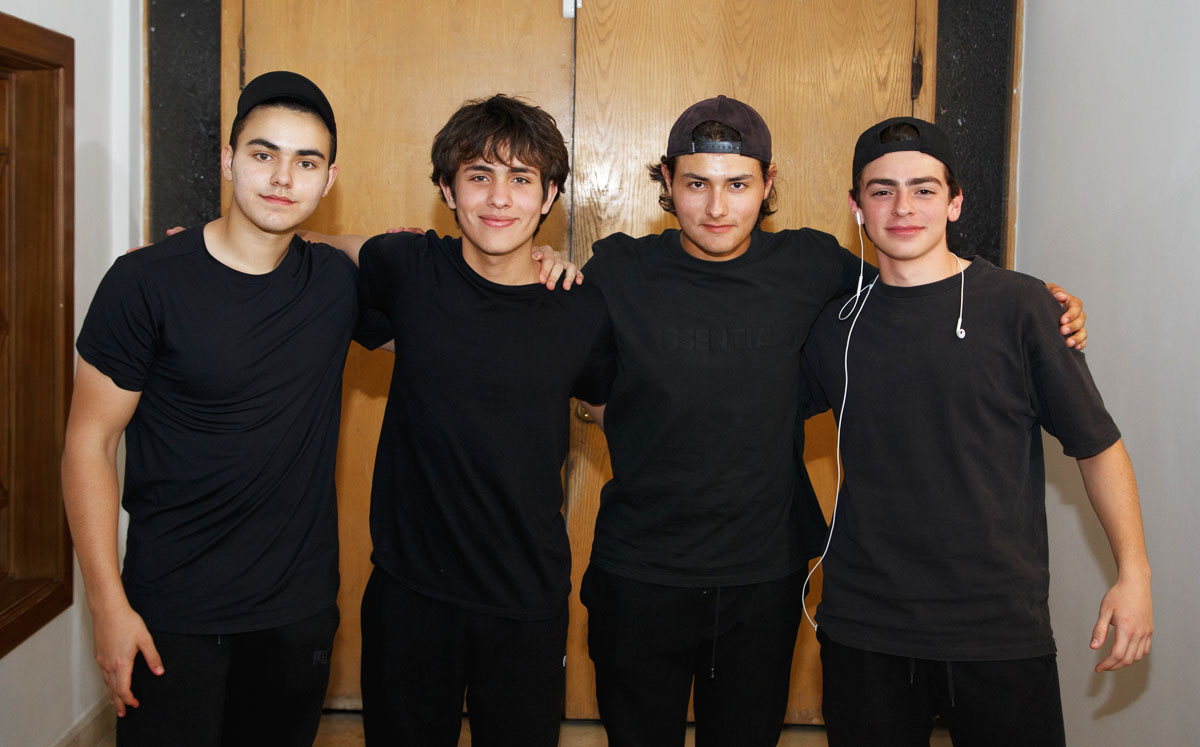 Rodrigo, Juan Pablo, Leonardo y Baltazar