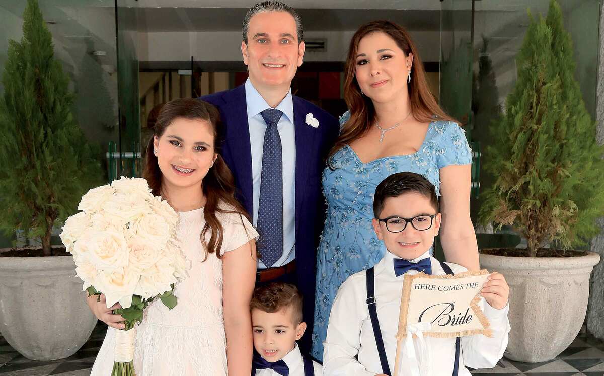 Javier Marcos,  Lisa de Marcos, Victoria Marcos, Santi González y Javier Marcos