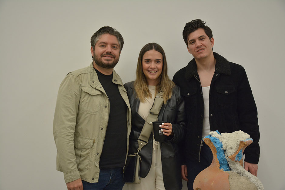 Rodrigo Martínez, Michelle Zúñiga y Misael Ortiz