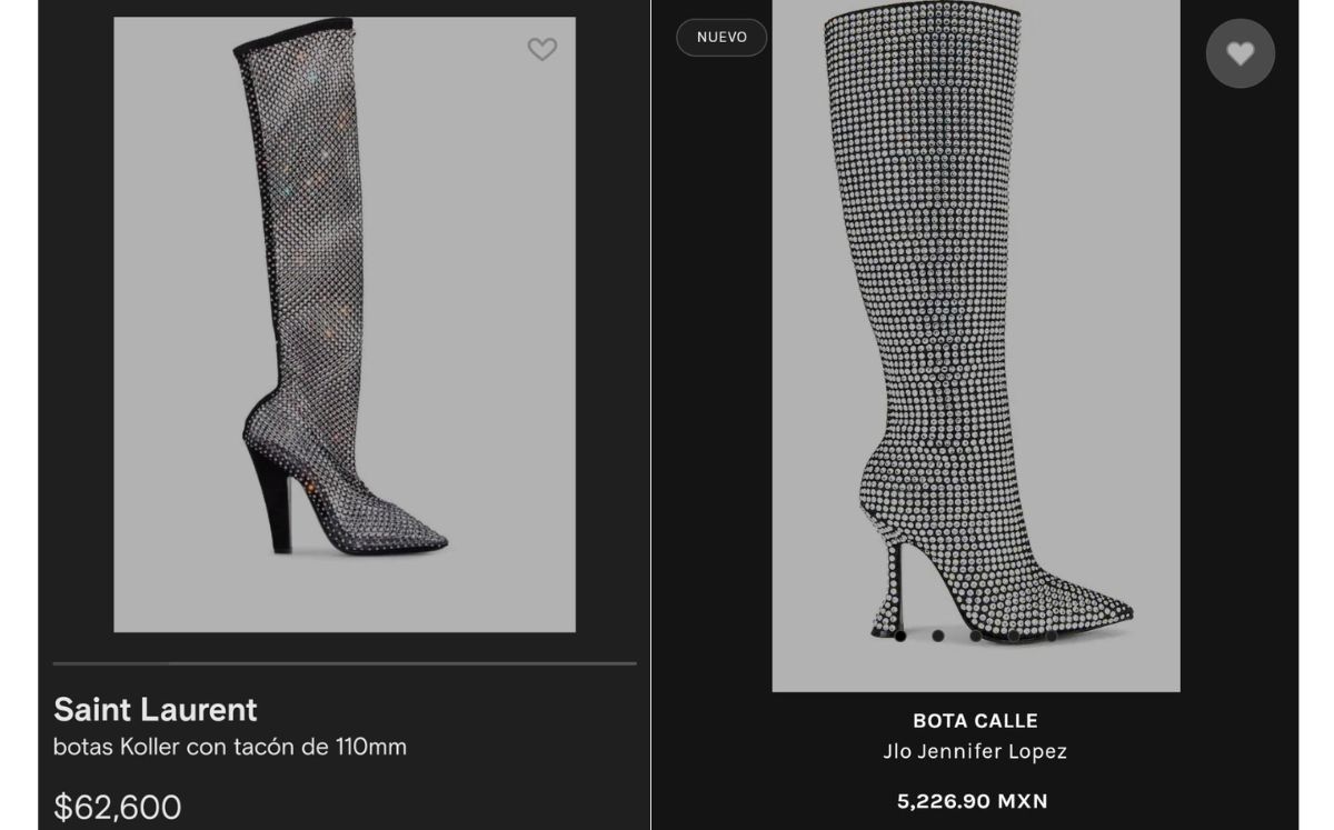 JLo luce dupe de botas Saint Laurent de cristal, ¿Cuánto cuestan?.