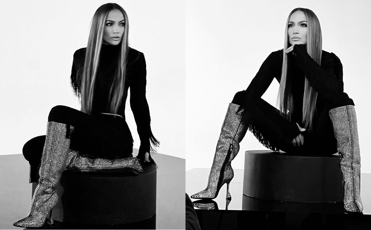 JLo luce dupe de botas Saint Laurent de cristal, ¿Cuánto cuestan?