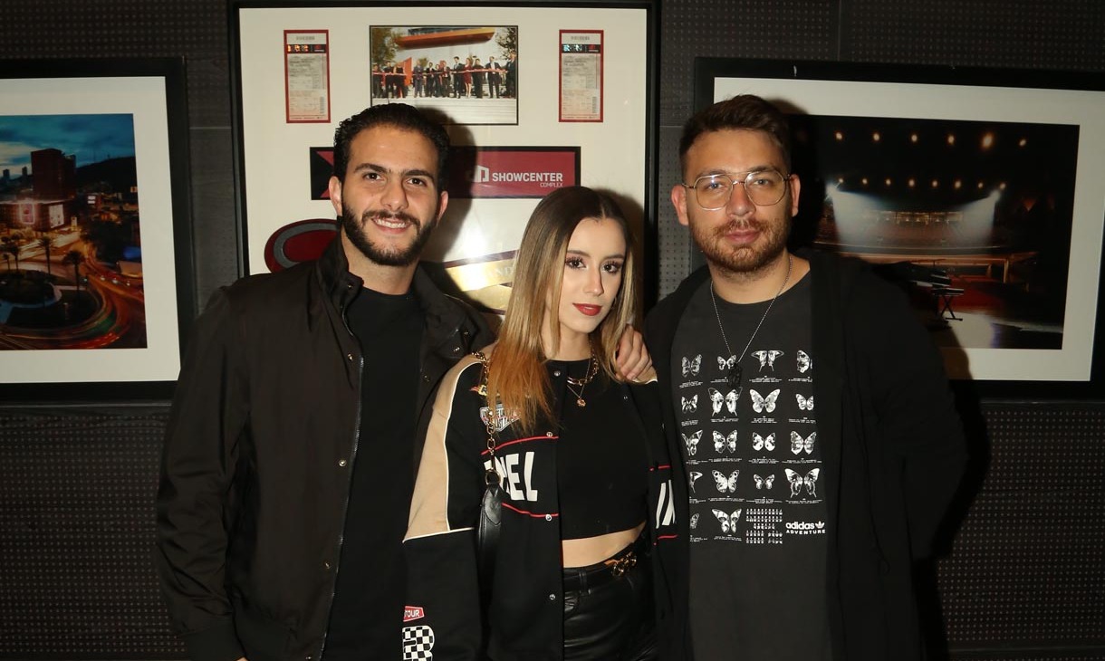 Jorge Handal, Karina de Hoyos y Juan Pablo Armijo