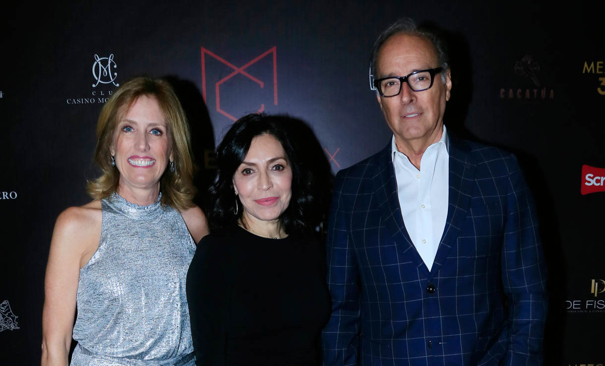 Magaly Meyer, Carolia Rangel de Palma y Carlos Palma