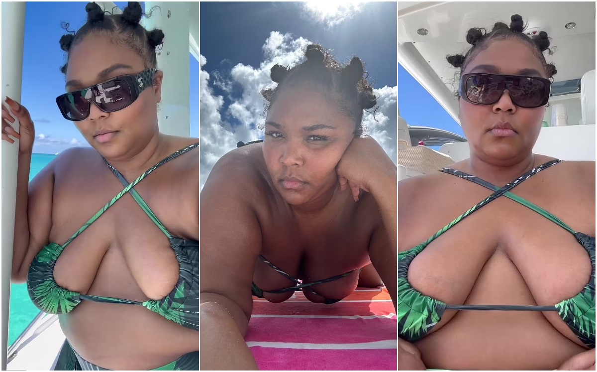 Lizzo se une a la tendencia del bikini entrecruzado como toda una rockstar (Foto: Instagram)