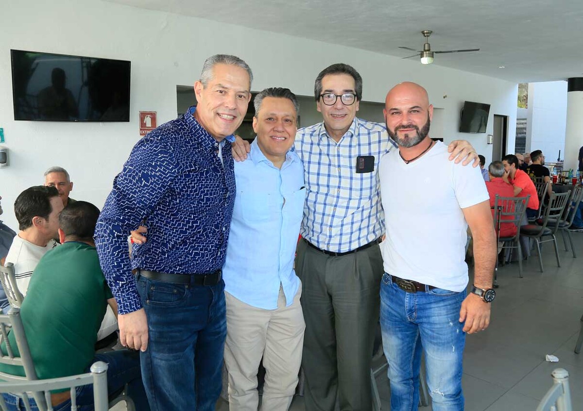 Arturo Vázquez Mellado, Rugo Montoya, José Martínez y Bernardo Barragán