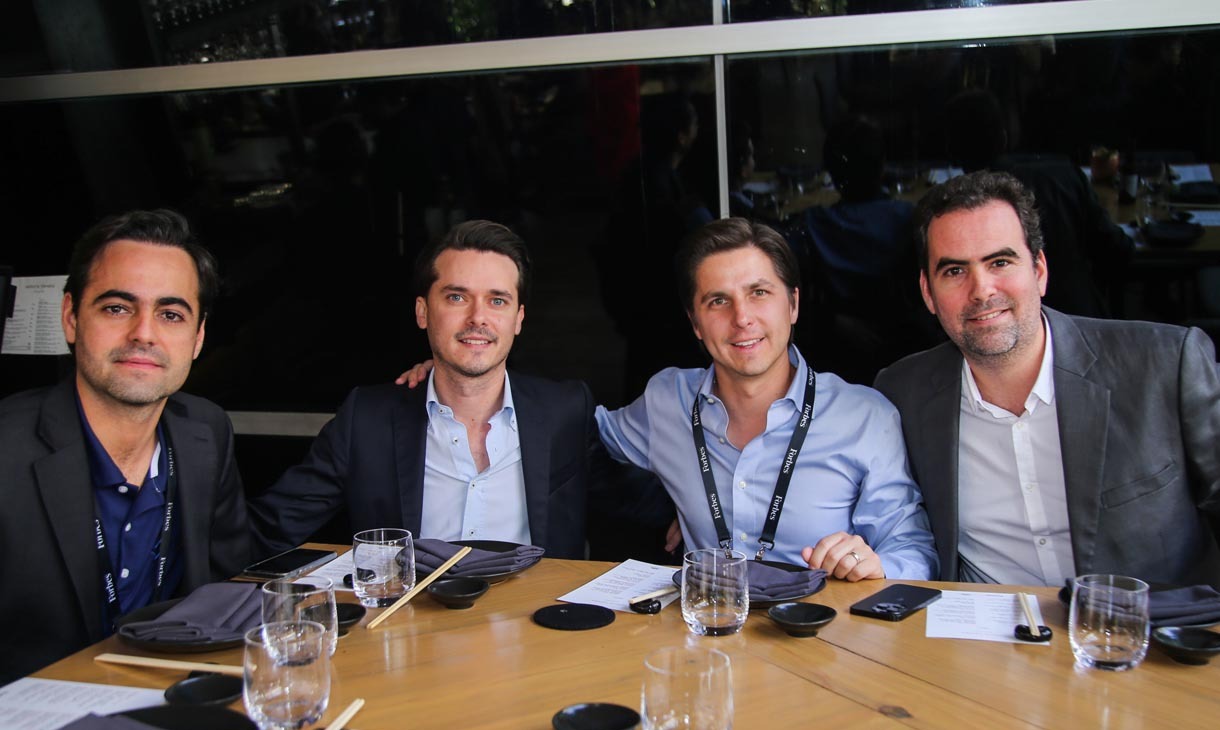 Mariano Ruiz, Roberto Azcárraga, Carlos Azcárraga y Sergio Ruiz