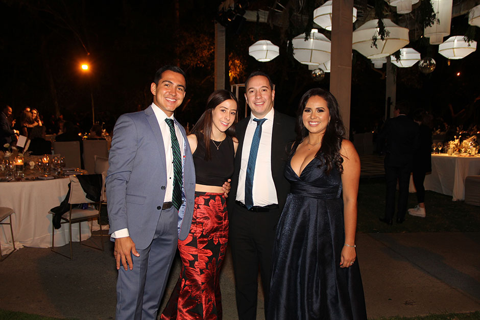 Rubén Luquín, Estefany Sahagún, Gabriel Martínez y Alejandra Luquín