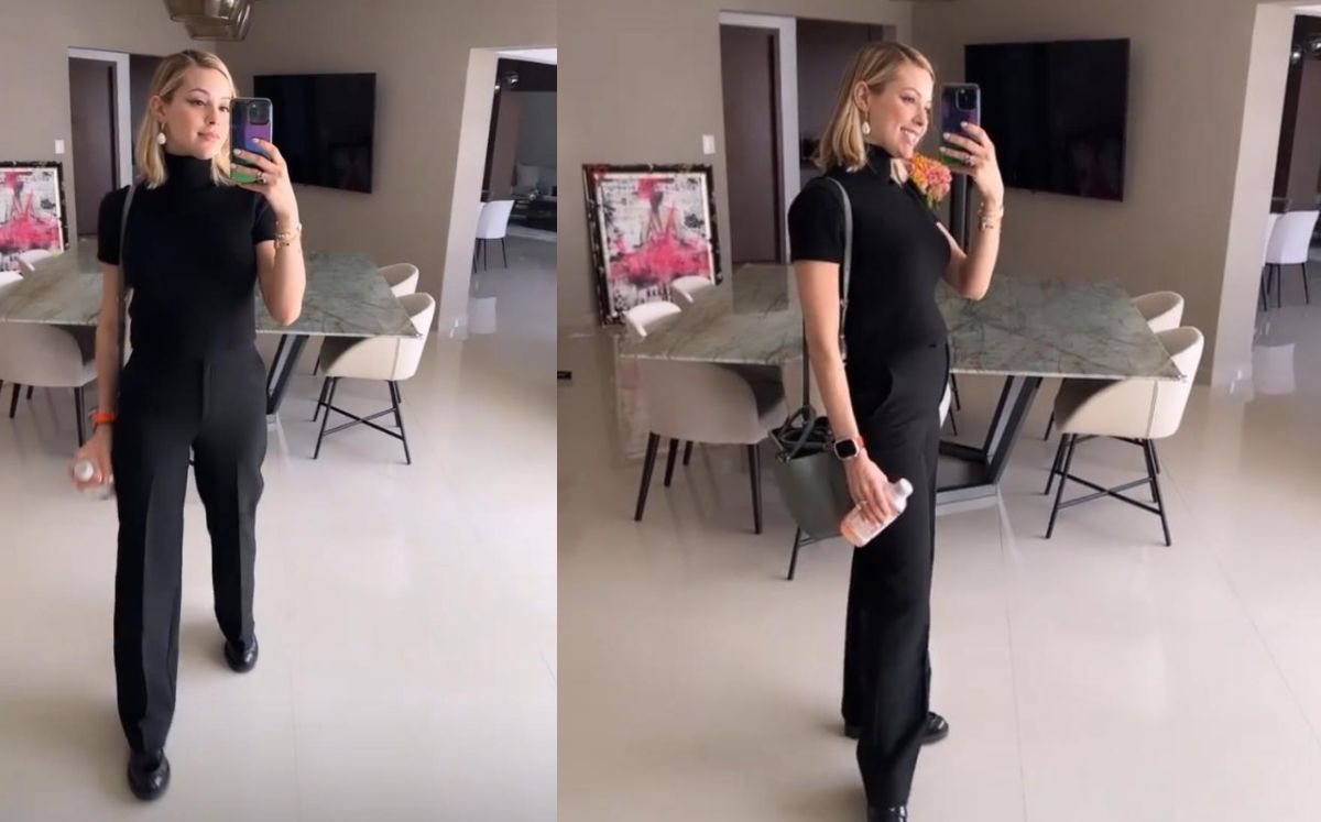 Mariana Rodríguez apuesta por la elegancia con pantalones de pinza