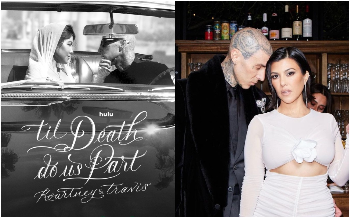 Kourtney Kardashian y Travis Barker presentan Til Death Do Us Part (Foto: Instagram)