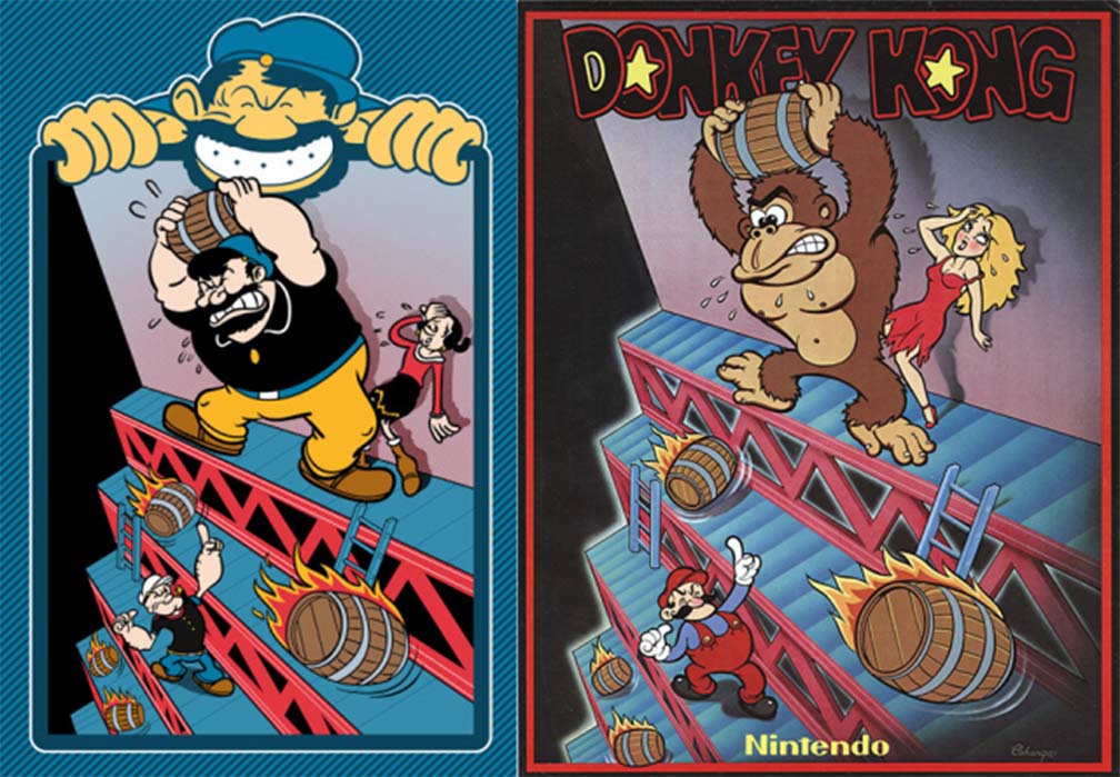 Popeye el Marino y Mario / Foto: Cortesía