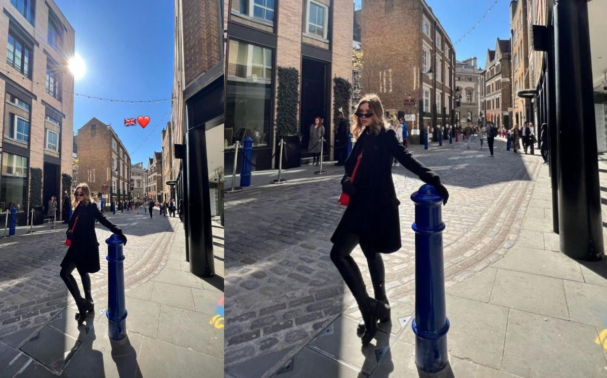 Mía Rubín conquista las calles de Londres en leggings de cuero